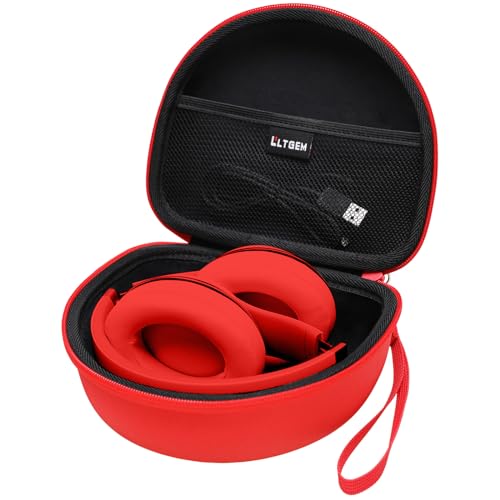 Case for Beats Studio Pro/Solo 4/Studio3/Solo3 Wireless Headphone Red | Hard Carrying Travel Case for Beats Studio Pro/Solo 4/Studio3/Solo3 Wireless Headphone - color: Red