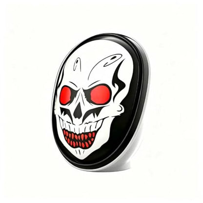 Portable Bluetooth Speaker, 5W Loud Stereo Sound, Horror Ghost LED Speaker | Halloween Skull Speaker with Flash Lights, Mini Wireless Speaker, TWS Pairing, Support TF Card, USB Cable for Party Holiday