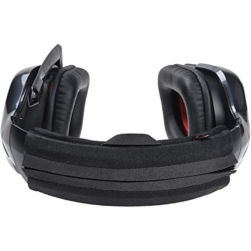 QC35 Headband Cover for Beats Solo 3, Solo HD, QC25, Soundlink AE II Universal Replacement Head Band Protector with Zipper, Headband Cover Cushion Protector Pad for Headphones (Small, Black) - size: Max for 1-1/2''W cushion pad