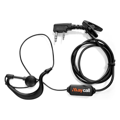 5 Pack Walkie Talkie Earpiece with Mic Two Way Radio Earpiece 2 Pin Microphone Headset for Walkie Talkies Radio Compatible with ‎Retevis Baofeng Arcshell Kenwood Etc - color: Earhook Earpiece