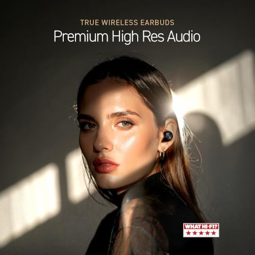 Technics Reference Class Hi-Fi Wireless Ear Buds, Dolby Atmos with Head Tracking, Adaptive Noise Cancelling, 3 Device Multipoint, 10-Hr Battery, Wireless Charging, Improved Fit, EAH-AZ100-K(Black) | Head Tracking, Adaptive Noise-canceling, 3 Device Multip