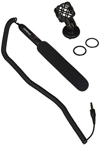Polaroid Pro Video Ultra Thin & Light Condenser Shotgun Microphone With Shock Mount For Digital SLR Cameras & Camcorders