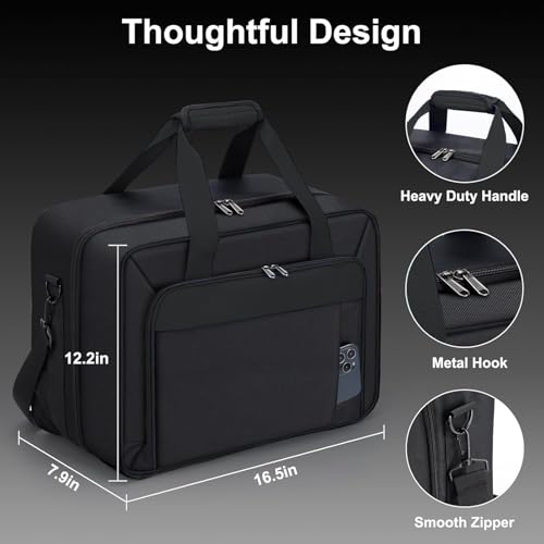 GDNasist Carrying Case Compatible with PS5/PS5 Pro/PS5 Slim, All Black - color: All-black