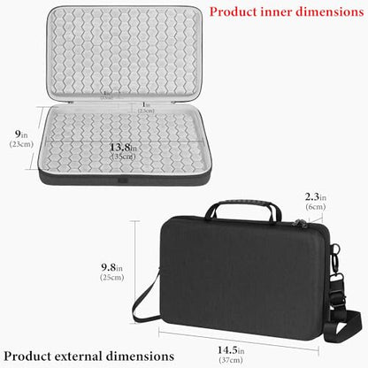 GEEKRIA Hard Shell Travel Case, Compatible with Akai Professional MPK Mini IV, Novation FLkey 2 Mini 25, MIDI Controller Keyboard Carrying Bag (Dark Gray) - color: Dark Grey