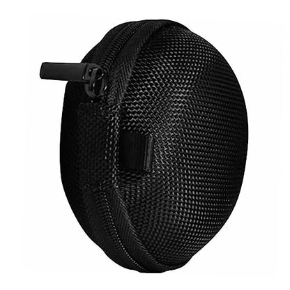 Waterproof Earphone Storage Box Portable Protective Case for Headphones and Data Cables Travel Organizer for Electronics (Black)
