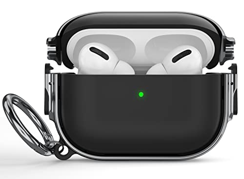 for AirPods Pro 2/1 Case Cover with Lock, Magsafe Compatible,Black/Grey - color: Black Grey, size: AirPods Pro 2/1 Case (2019/2022/2023)