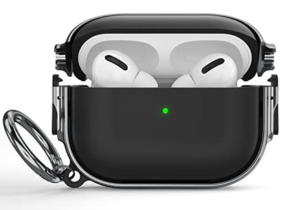 for AirPods Pro 2/1 Case Cover with Lock, Magsafe Compatible,Black/Grey - color: Black Grey, size: AirPods Pro 2/1 Case (2019/2022/2023)