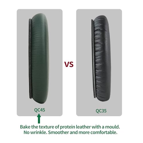 Ear Cushions for Bose QuietComfort 45 QC35 QC35ii QC25 QC15 Cushion Kit Replacement Earpads with Upgraded Memory Foam (Cypress Green) - color: QC45 Green