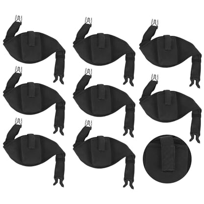 8 Pack Mic Belt Wireless Adjustable Detachable Belt Storage Bag | Mic Belt For Fitness Instructors Mic Pack BeltFor Theater Fitness Instructors Theater Speakers