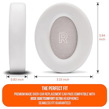 WC PadZ QC Ultra - Earpads for Bose QuietComfort Ultra Gen 1 & 2 | Made by Wicked Cushions | Enhanced Comfort, Thickness & Durability | White Smoke - color: White Smoke