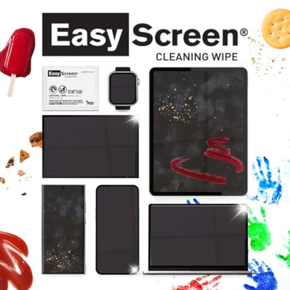 Easy Screen, Premium Screen Cleaning Wipes, Electronics, Touchscreens, and Glasses Cleaner, 50 Individual Packets Per Box, Large 5” x 8” Wipe