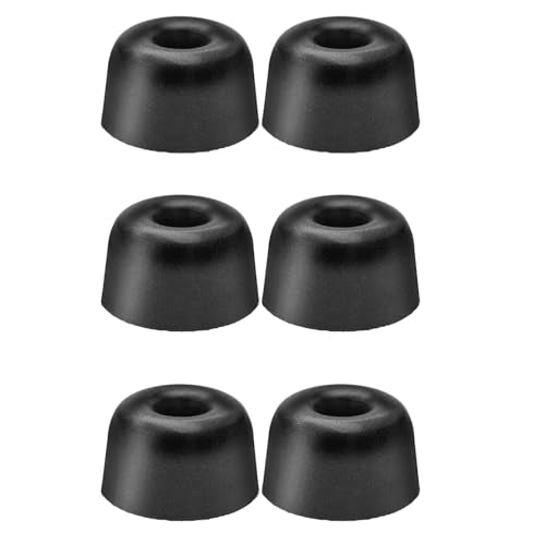 Klowcok Replacement Foam Earbud Tips for TV Ears Digital Headset, Large | In-ear Headphones Tips, 3 Pairs, Black - size: Large