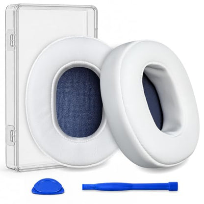Replacement Ear Pads for Skullcandy Crusher Wireless, Crusher EVO, Crusher ANC, Hesh3, HeshEVO, HeshANC, Venue ANC Headphones, Ear Cushions Ear Cups Cover Repair Parts (White) - color: White
