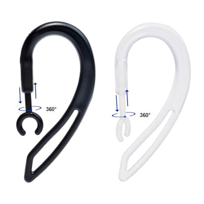 Replacement Ear Hook for Walkie Talkie Bluetooth Headset Black&Clear - color: Mix