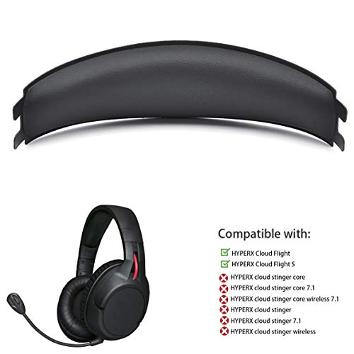 Defean Headband for Hyperx Cloud Flight Cloud Flighs Headphones | Replacement Headband Pads Cushions Softer Leather,High-Density Noise Cancelling Foam
