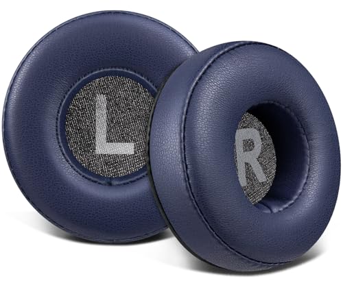 SOULWIT Earpads Replacement for JBL Tune 450BT/Tune 460BT/Tune 500BT/Tune 510BT/Tune 520BT/Tune 530BT/JR 300BT/JR 310BT/E40BT/Junior 320BT, Ear Pads Cushions with Soft Protein Leather - Navy Blue - color: Navy Blue