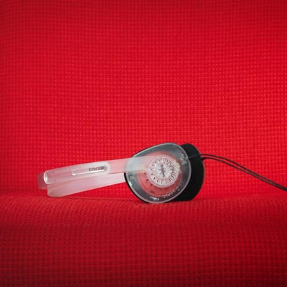 Koss KPH30i Clear Retro 90s Style On-Ear Headphones, Microphone, Wired Plug | Transparent, In-Line Microphone and Touch Remote Control, D-Profile Design, 3.5mm Jack - color: Clear