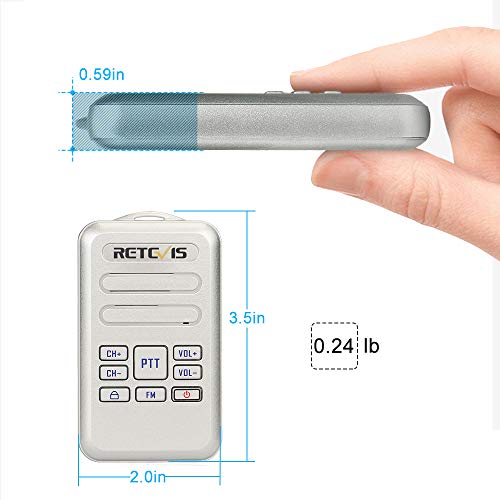 Retevis RT20 Wearable Walkie Talkie Small for Adults, Senior Elderly 3 Pack
