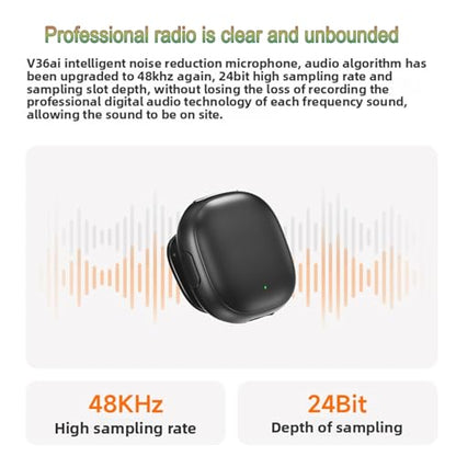 Wireless Microphone Lavalier for iPhone/Android PC with AI Noise Cancellation, Gaming Mic, Phone Mic, Interview Microphone of 48kHz/24bit Studio Sound - (Android) - color: Android