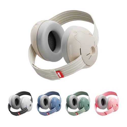 Alpine Muffy Baby Ear Muffs Noise Protection | Toddler Ear Protection | For babies up to 4 years | 24dB Sound Reduction | Baby Hearing Protection | Noise Reduction | Baby Essentials New Mom Gifts - color: Sand