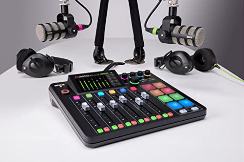 Rode Rodecaster Pro II Podcast Production Console & Rode PodMic Cardioid Dynamic Broadcast Microphone
