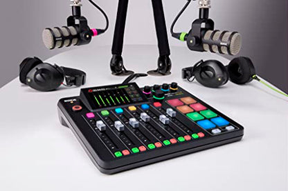 Rode Rodecaster Pro II Podcast Production Console & Rode PodMic Cardioid Dynamic Broadcast Microphone