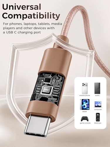 USB C Wired Earbuds IEM Headphones with Mic, HiFi Loud Earphones | detachable cable, loud, comfort, secure fit, noise cancelling, clear calls, durable, sport, running, for phone laptop tablet