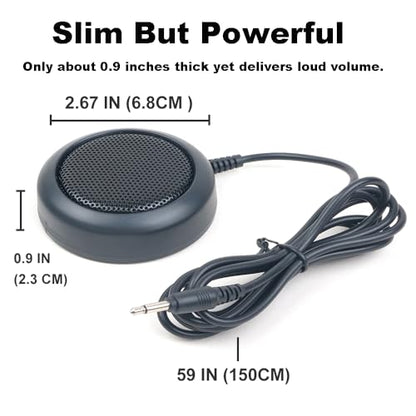 Gabil GSP-01 Mini Mobile Radio Speaker 4M, 8Ω 1W with 3.5mm Plug | Compact 8Ω 1W external speaker with 4 m cable and 3.5 mm plug for compatible mobile radios - size: 4M- 8Ω