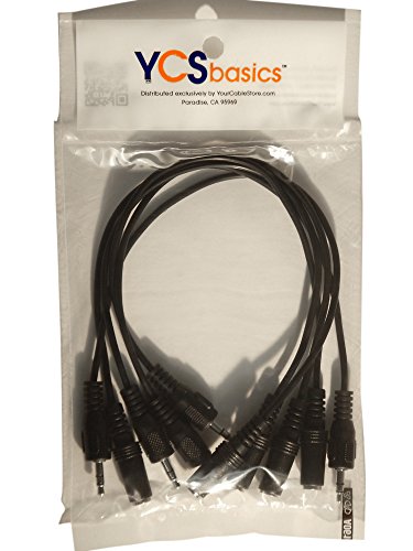 5 Pack of YCS Basics 1 Foot 3.5mm Headphone Extension Cables - size: 001 Ft 5 Pack