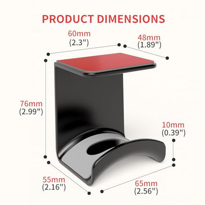 Game Headphone Stand for Desk Mini Headphone Hanger Holder with Strong Adhesive Game Headset Stand Headphone Holder-Under Desk… - style: under desk