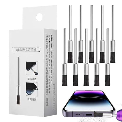Charging Port Cleaner Small Cleaning Repair Tool | 10-Piece Mobile Phone PC Clean Brush for Speaker Keyboard Headphone Laptop Tablet Earbud Motherboard PCB USB Port - color: 2.35mm handle