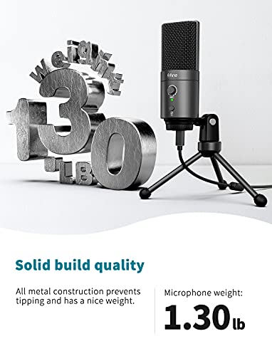 FIFINE K683A USB Desktop PC Microphone for Recording Streaming