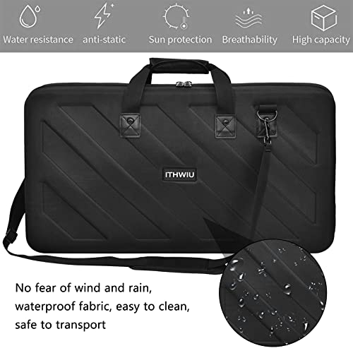 Lightweight Molded Hard Storage Case Fits Pioneer DDJ 1000, 1000SRT DJ Controllers Carrying Case Black - size: DDJ-1000 / 1000SRT