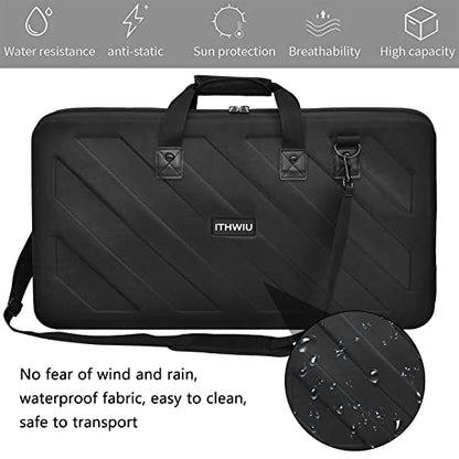 Lightweight Molded Hard Storage Case Fits Pioneer DDJ 1000, 1000SRT DJ Controllers Carrying Case Black - size: DDJ-1000 / 1000SRT