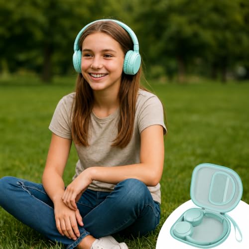 casmilee Hard Shell Headphone Case for Sony WH-CH520 and WH-1000XM4 - color: Light Green
