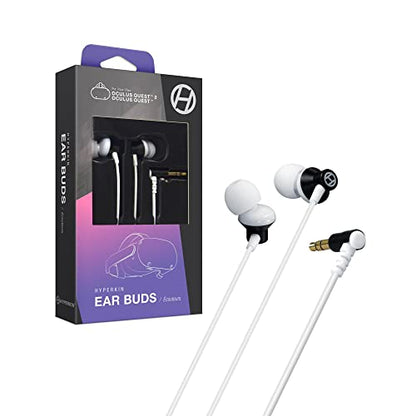 Hyperkin Lightweight Earbuds with Silicone Travel Case for Oculus Quest 2 (Gray) - Oculus