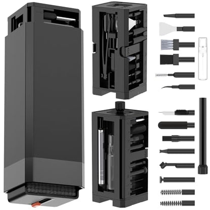 VICHYIE 32 in 1 Multi-Function Cleaning Kit for Electronic Devices (Black) - color: Black