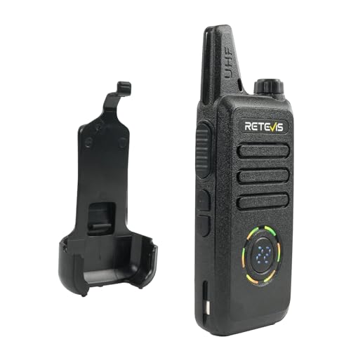 Retevis RT22S Walkie Talkies for Adults, 2 Way Radio with Earpiece(10 Pack) | For Daycare, Hospitality&Retail, Intuitive Channel Display, Lightweight Pocket-Friendly Design, FRS 22CH, All-Day Battery
