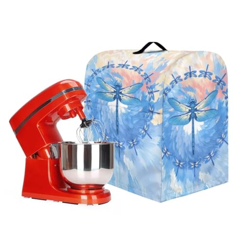 Stand Mixer Dust-Proof Cover, Stand Blender Cover Scratchproof Stand Mixer Protective Cover Fashion Kitchen Deocr Mixer Anti Fingerprints Cover Dragonfly - color: Dragonfly, size: S