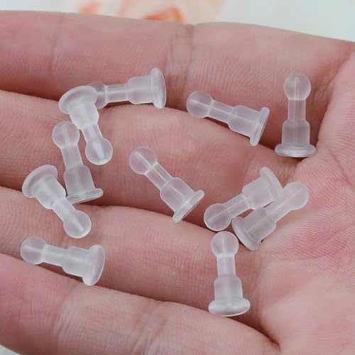 60 Pack Earring Backs Silicone Earring Back Non-Slip Rubber Earrings Safety Backings Full Cover Stopper Keeper for Pearl Studs Earrings Heavy Hoop Earrings Ear Piercings Prevent Falling Losing