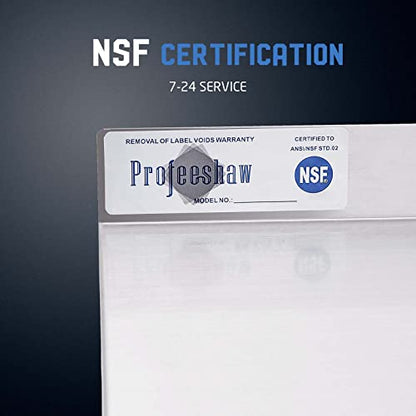 Profeeshaw NSF Stainless Steel Shelf 14” x 24”, Commercial Wall Shelving | 250 lb, Wall Mounted Metal Shelves, with Backsplash and 3 Brackets, for Restaurant, Bar, Utility Room, Kitchen and Garage - size: 14"x24"