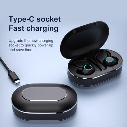 Wireless Earbuds Bluetooth 5.1 Headphones,Low- Latency Gaming in-Ear Headphones,CVC8.0+ENC Intelligent Noise Cancellation,42- Hour Playback Time with Charging Compartment,IPX7,HiFi Stereo
