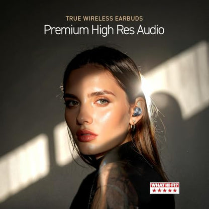 Technics Reference Class Hi-Fi Wireless Ear Buds, Dolby Atmos with Head Tracking, Adaptive Noise Cancelling, 3 Device Multipoint, 10-Hr Battery, Wireless Charging, Improved Fit, EAH-AZ100-S(Silver) | Head Tracking, Adaptive Noise-canceling, 3 Device Multi