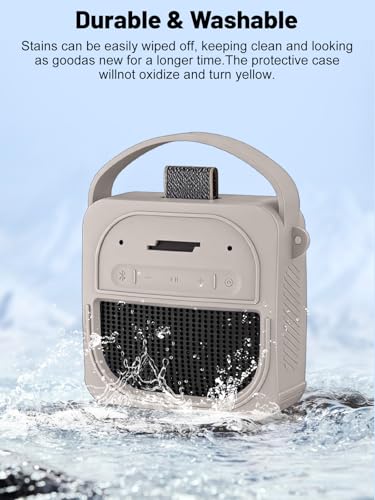 Silicone Protective Case for Bose SoundLink Micro (2nd Gen) Bluetooth Speaker, Full-Body Protective Cover with Precise Cutout, Shockproof Dustproof Protector Sleeve & Scratch-Resistant Sleeve[Grey] - color: Grey