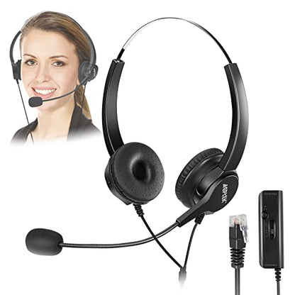 AGPTEK® Hands-Free Call Center Noise Cancelling Corded Monaural