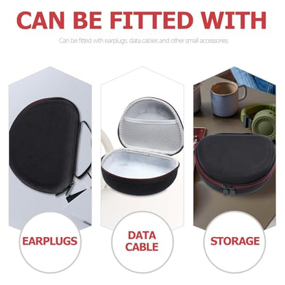 Headset Storage Box with Handle, Hard Protective Carrying Case for Over-Ear Headphones, Portable Headset Protection Holder for Traveling and Daily Use