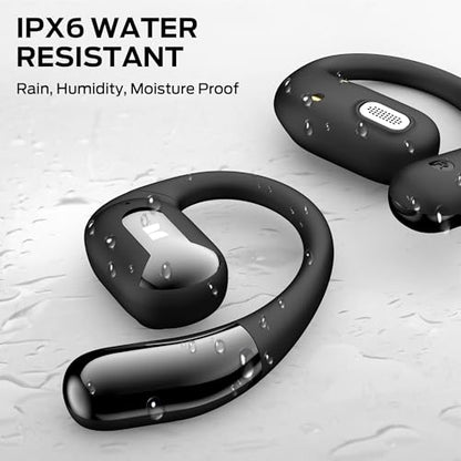 Monster Open Ear AC317 Headphones, Wireless Headphones with Premium Stereo, Bluetooth 5.4, 24H Playback, Crystal Clear Calls, USB-C Charging, Touch Control, Sweat Resistant Open Ear Wireless Earbuds