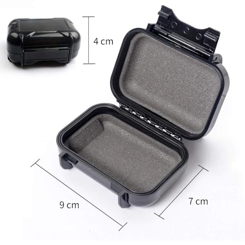V-MOTA HSA Transparent boxs Ear Bud Earphone Headset Headphone Case Mini Storage Carrying Pouch Bag Waterproof Box Suitcase Carry case (Orange)
