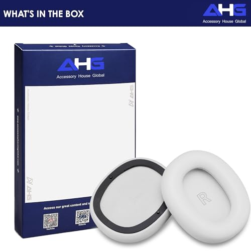 AHG Accessory House Global Upgraded Replacement Beoplay h95 Ear Pads Cushions Compatible with Bang & Olufsen Beoplay H95 Headphones (Gray Mist). Sheepskin Leather/High-Density Foam/Strong Magnet - color: Gray Mist