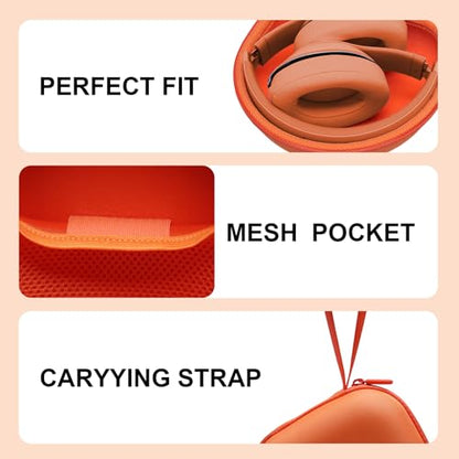 Headphone Case for Skullcandy Crusher/Hesh/Evo Headphone, Orange - color: Orange